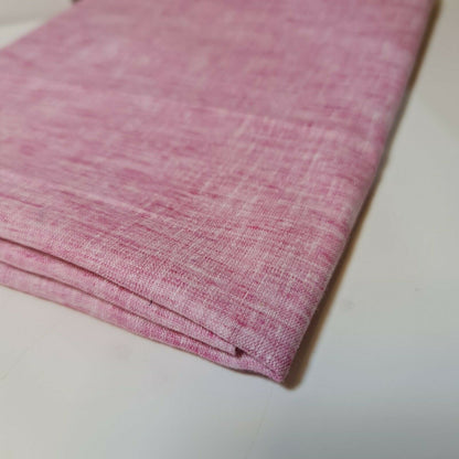Melange Linen-Look Khadi Cotton Fabric – 44" Wide Soft Plain Material for Dress, Craft & Curtains