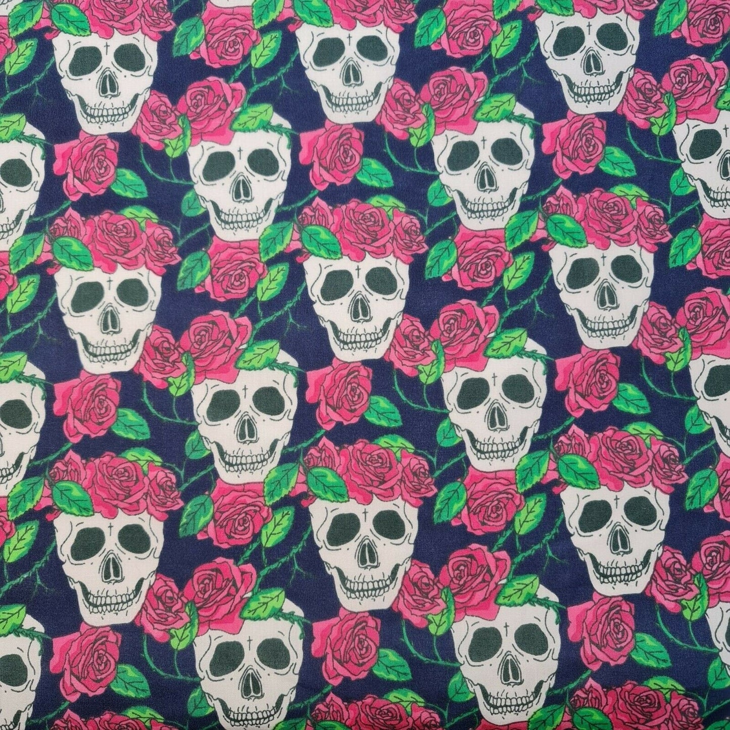 Printed Polycotton Fabric – 44" Wide – Floral, Animal, Nautical, Stars, Stripes, Fruit & Seasonal Craft Material by the Metre