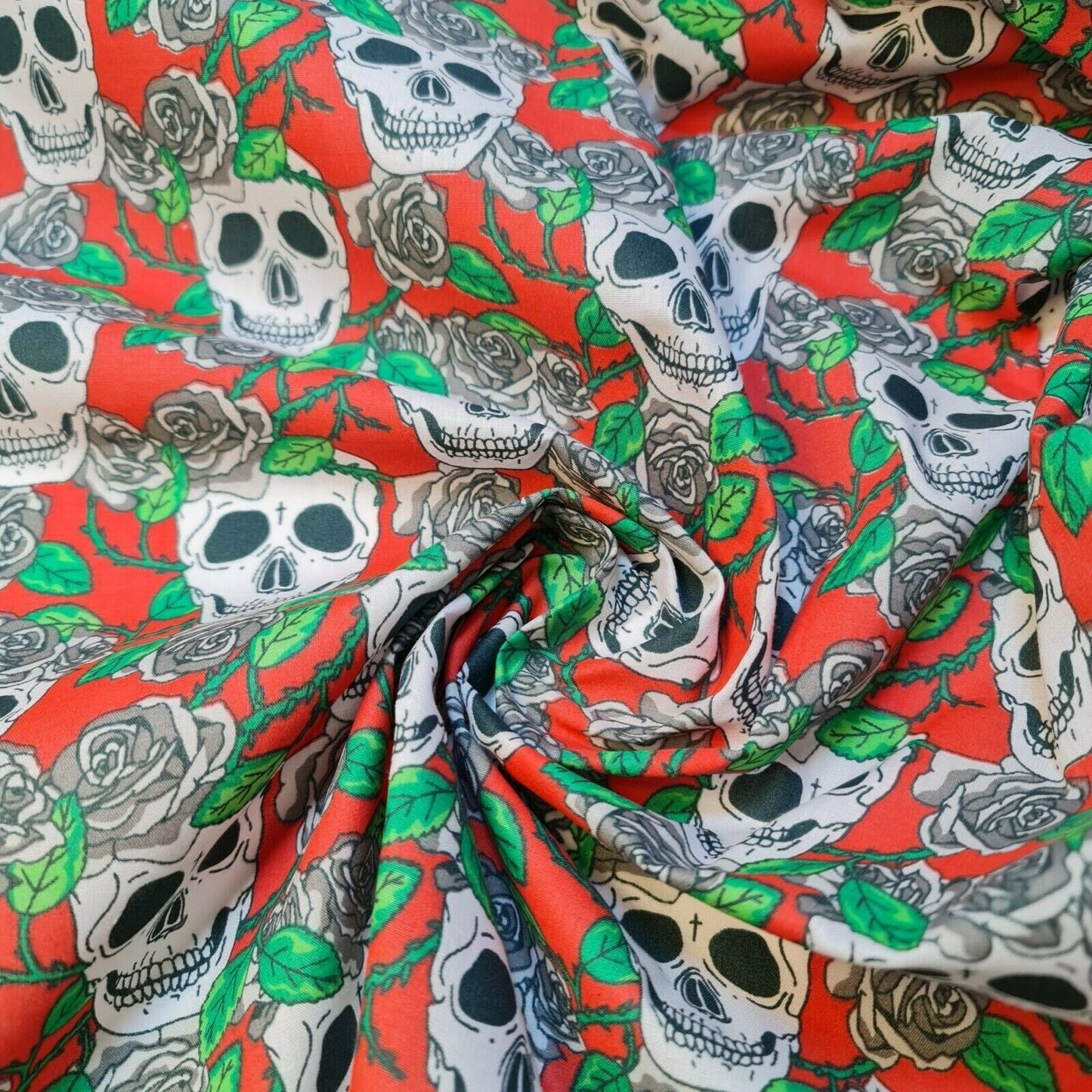 Printed Polycotton Fabric – 44" Wide – Floral, Animal, Nautical, Stars, Stripes, Fruit & Seasonal Craft Material by the Metre