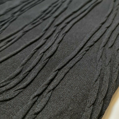 Ribbed Stretch Jersey Fabric – 58" Wide Viscose Polyester Spandex Blend – 4-Way Stretch Dress & Craft Material by the Metre