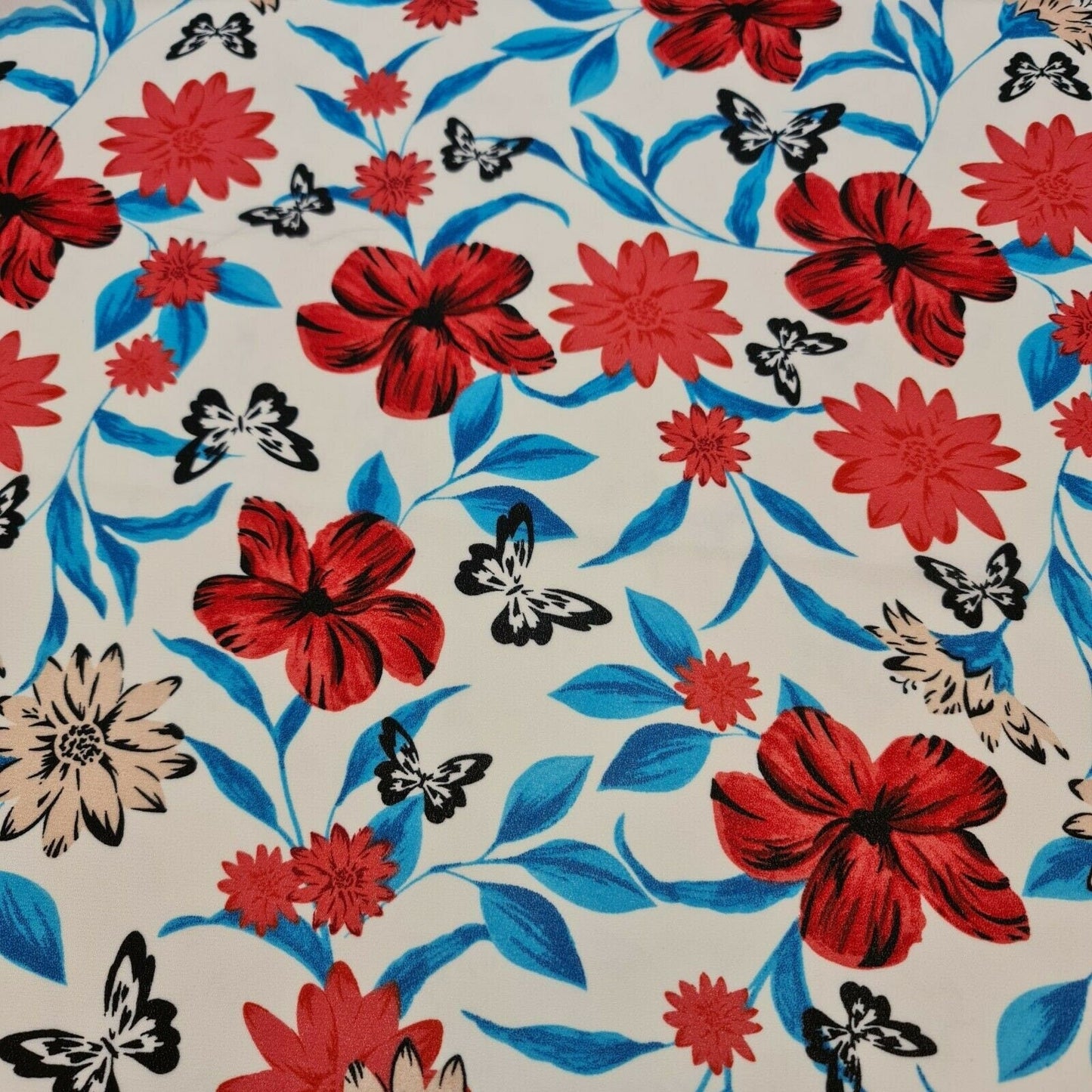 Floral, Polka, Animal & Paisley Printed Fabric – 58" Wide Georgette, Chiffon & Crepe Dress Material