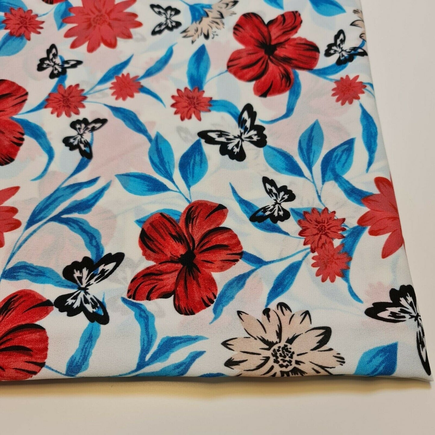 Floral, Polka, Animal & Paisley Printed Fabric – 58" Wide Georgette, Chiffon & Crepe Dress Material