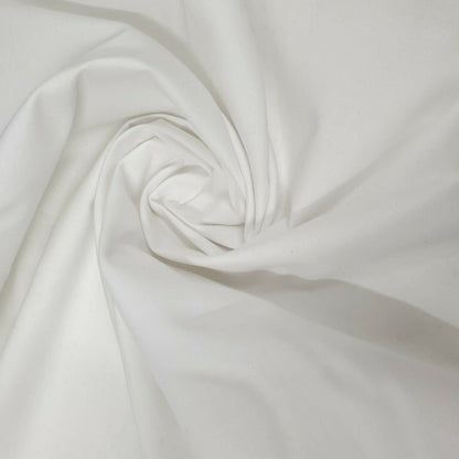 100% Cotton Cambric Poplin Fabric – Soft Egyptian Cotton, 44” Wide | Plain, Lightweight Material for Dressmaking & Crafts