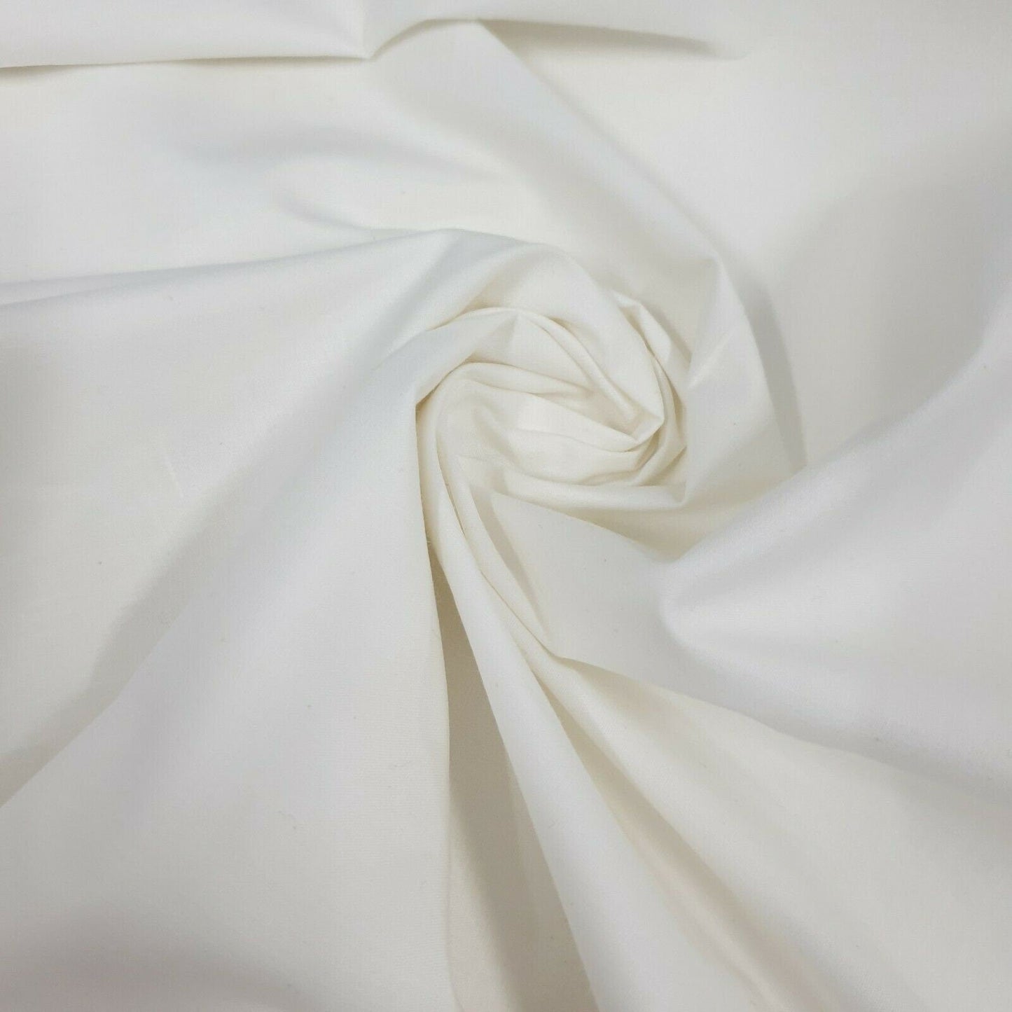 100% Cotton Cambric Poplin Fabric – Soft Egyptian Cotton, 44” Wide | Plain, Lightweight Material for Dressmaking & Crafts
