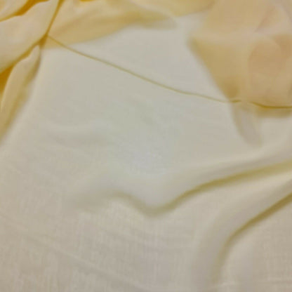 Plain Chiffon Sheer Soft Lightweight Polyester Crepe Fabric – 58" Wide Dress & Craft Material by the Mete