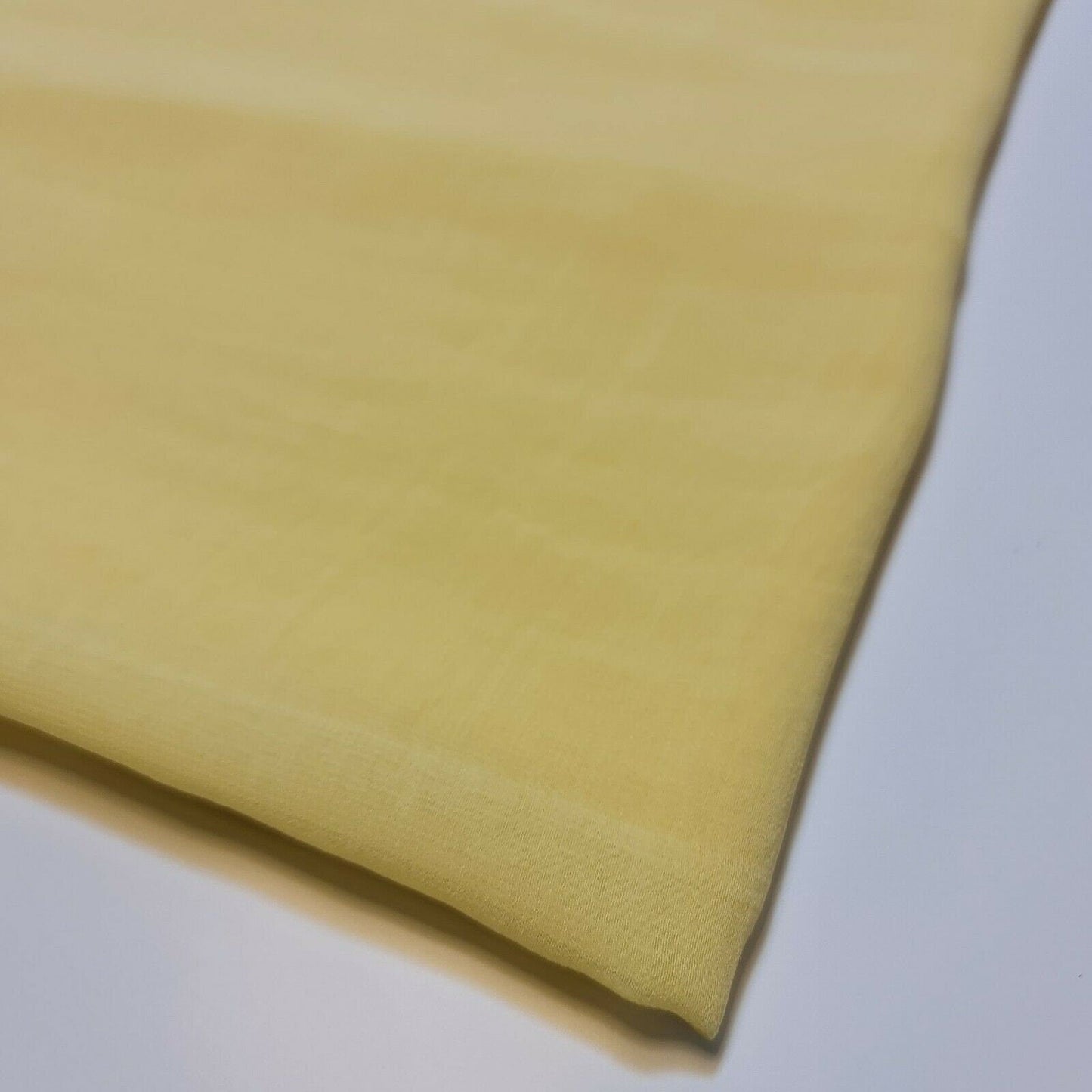 Plain Chiffon Sheer Soft Lightweight Polyester Crepe Fabric – 58" Wide Dress & Craft Material by the Mete