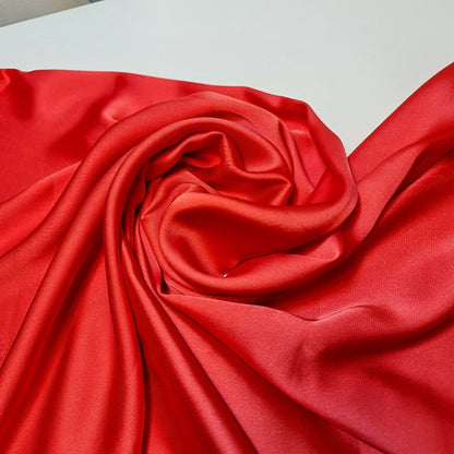 Silky Charmeuse Satin Fabric – 44" Wide Luxury Glossy Silk-Like Weave for Bridal Dress, Draping & Décor