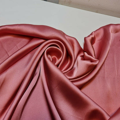 Silky Charmeuse Satin Fabric – 44" Wide Luxury Glossy Silk-Like Weave for Bridal Dress, Draping & Décor