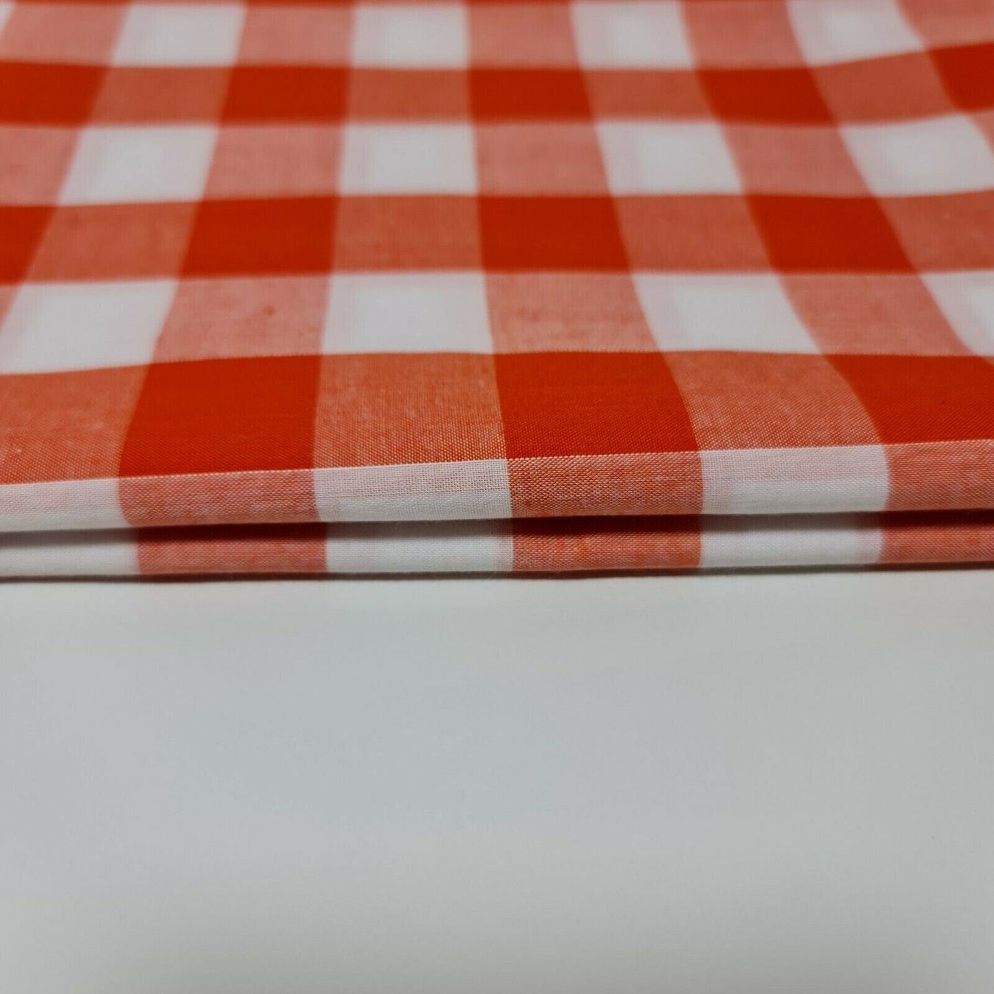 Polycotton Gingham Check Fabric – 1/8", 1/4", 1" Checks | Dress, Craft & Uniform Material (44” Wide, Sold by the Meter)