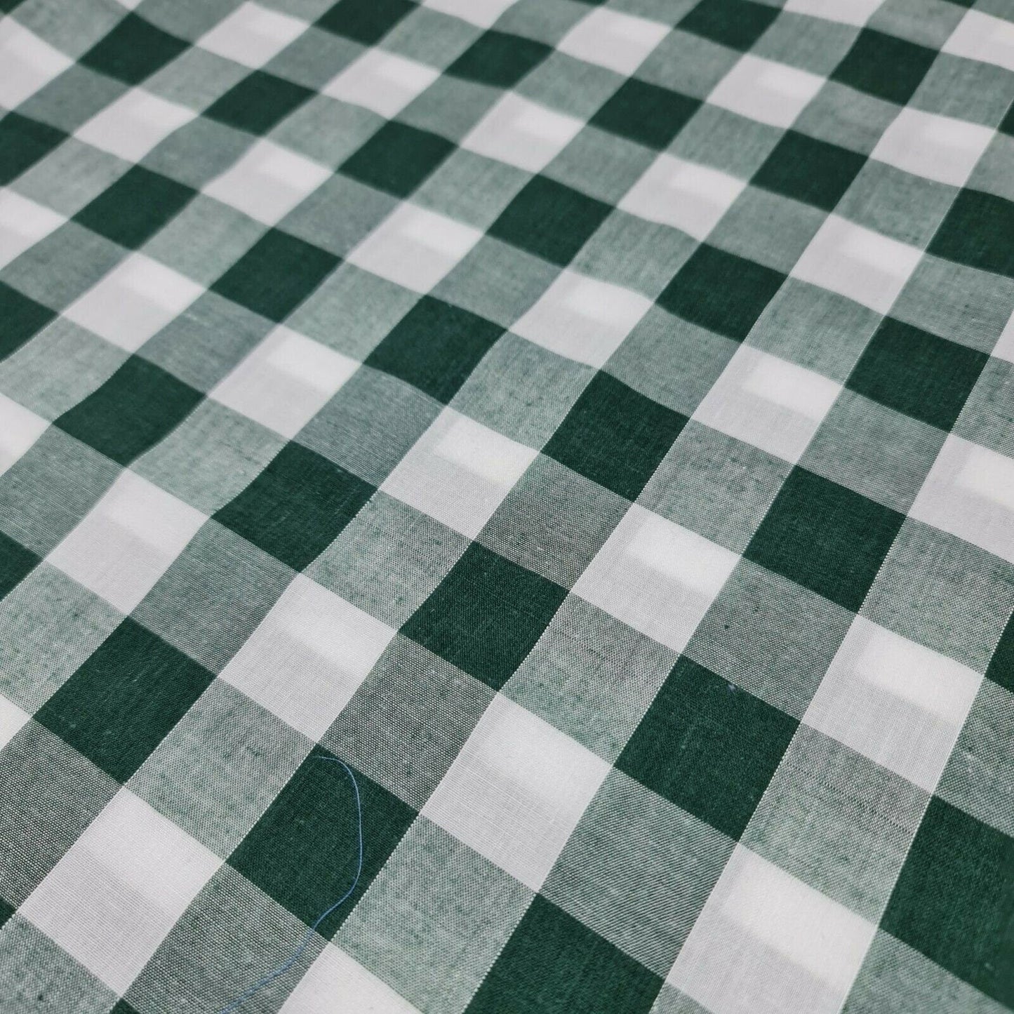 Polycotton Gingham Check Fabric – 1/8", 1/4", 1" Checks | Dress, Craft & Uniform Material (44” Wide, Sold by the Meter)