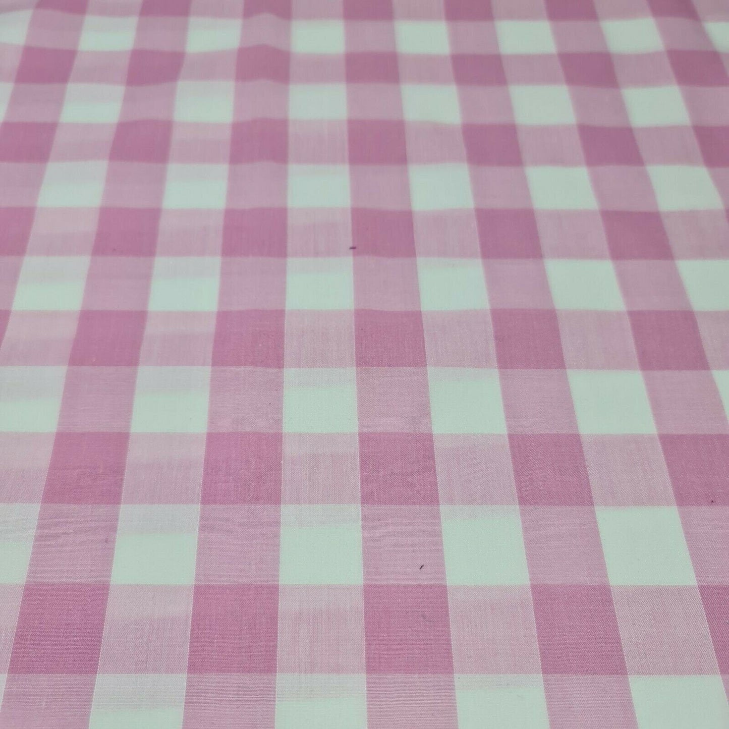 Polycotton Gingham Check Fabric – 1/8", 1/4", 1" Checks | Dress, Craft & Uniform Material (44” Wide, Sold by the Meter)