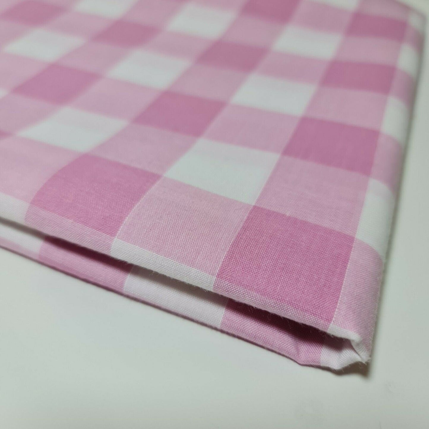 Polycotton Gingham Check Fabric – 1/8", 1/4", 1" Checks | Dress, Craft & Uniform Material (44” Wide, Sold by the Meter)