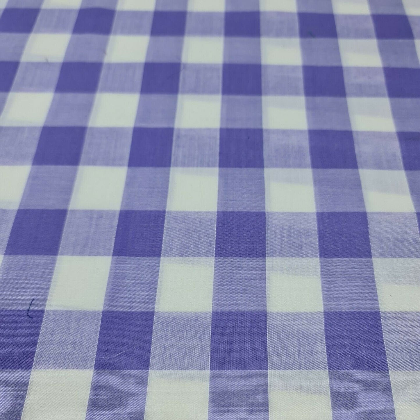 Polycotton Gingham Check Fabric – 1/8", 1/4", 1" Checks | Dress, Craft & Uniform Material (44” Wide, Sold by the Meter)