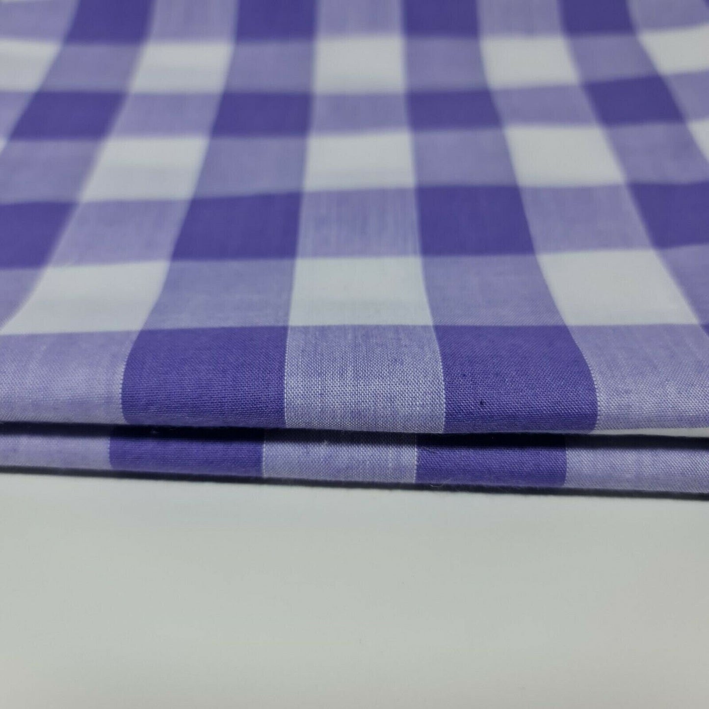 Polycotton Gingham Check Fabric – 1/8", 1/4", 1" Checks | Dress, Craft & Uniform Material (44” Wide, Sold by the Meter)