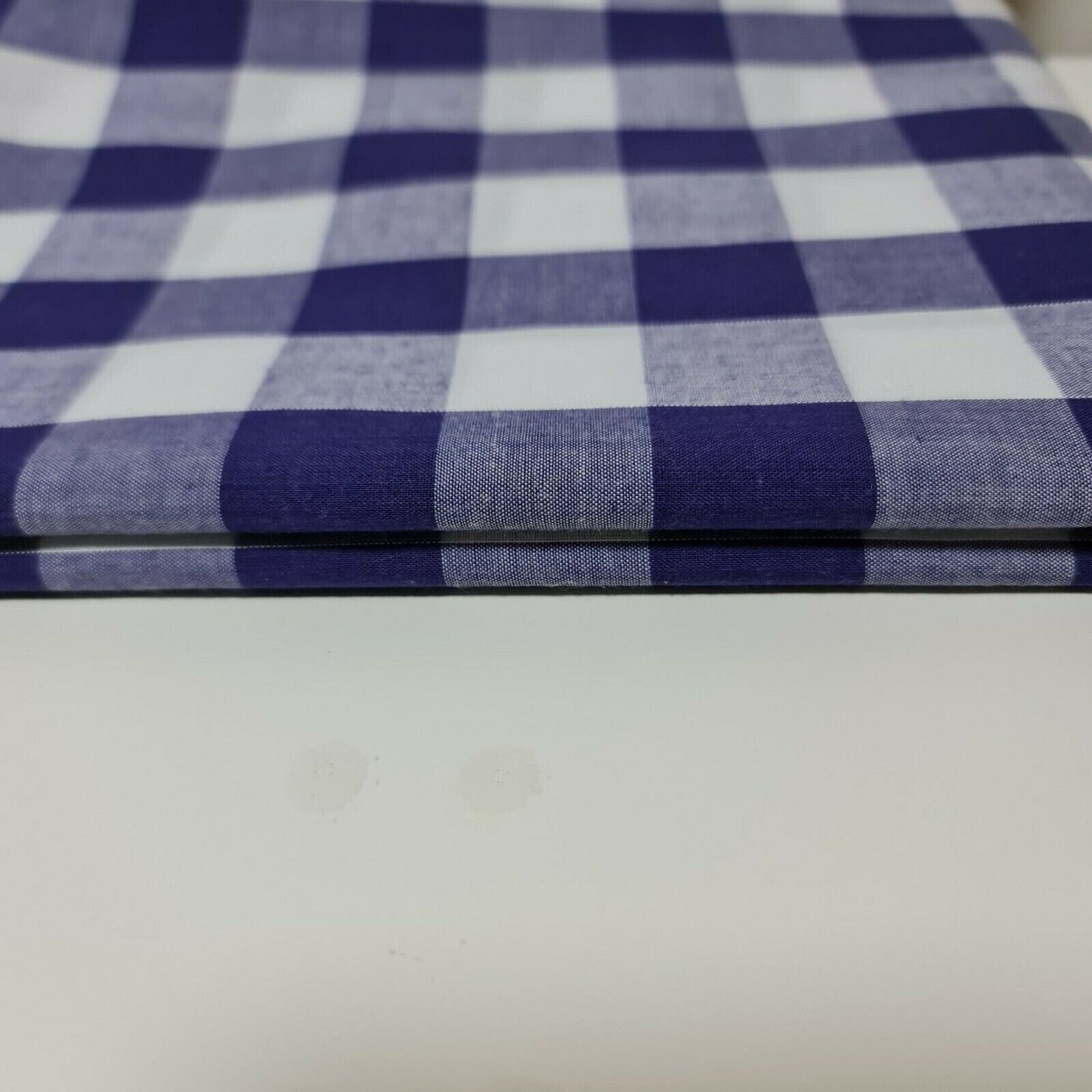 Polycotton Gingham Check Fabric – 1/8", 1/4", 1" Checks | Dress, Craft & Uniform Material (44” Wide, Sold by the Meter)