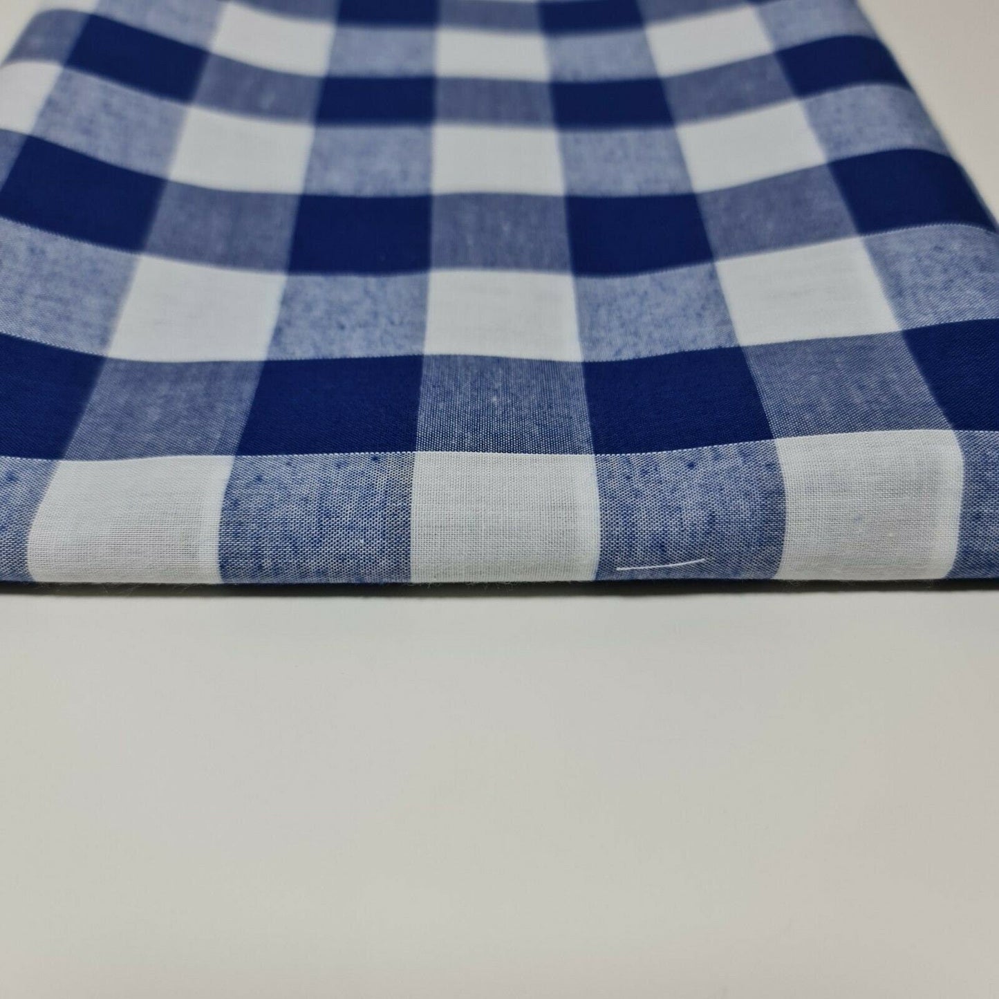 Polycotton Gingham Check Fabric – 1/8", 1/4", 1" Checks | Dress, Craft & Uniform Material (44” Wide, Sold by the Meter)