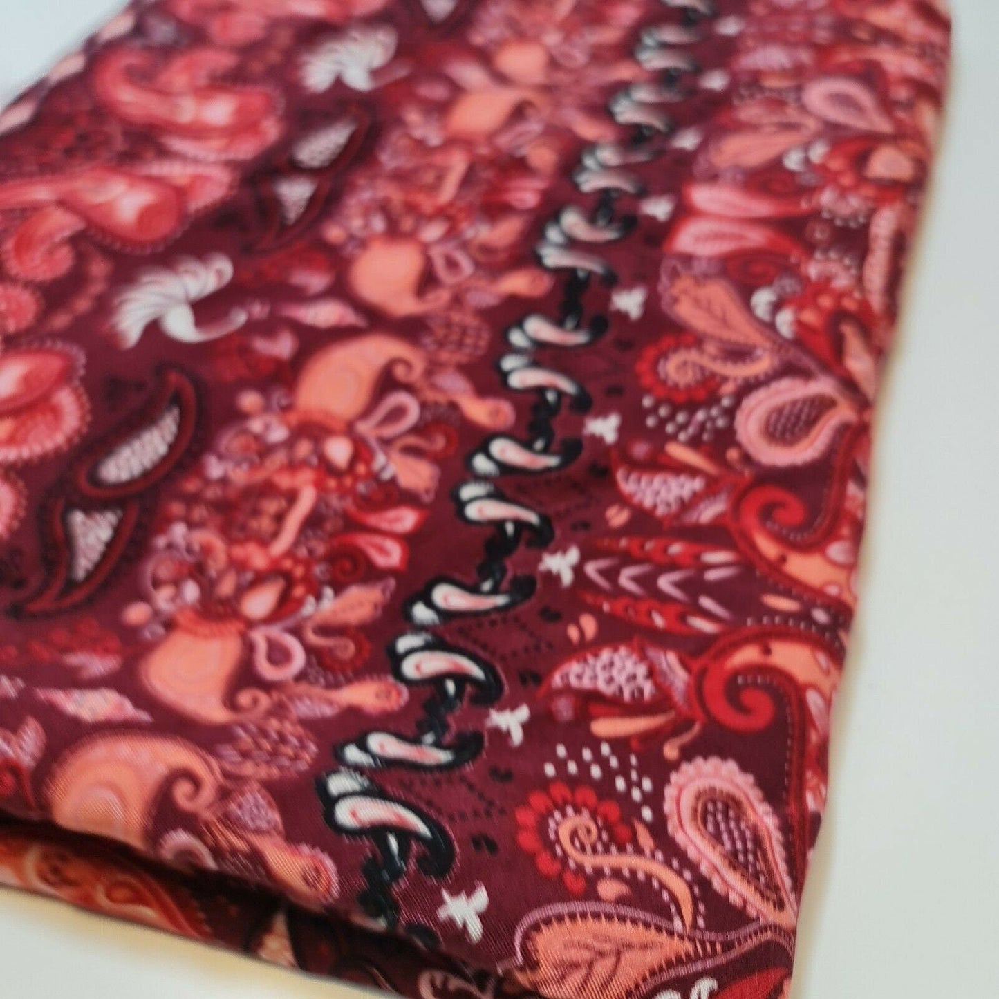 Soft Poly Viscose Floral & Paisley Print Fabric – Dress & Craft Material 58" Wide