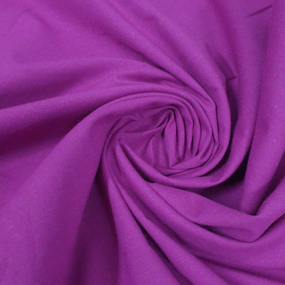 100% Cotton Cambric Poplin Fabric – Soft Egyptian Cotton, 44” Wide | Plain, Lightweight Material for Dressmaking & Crafts