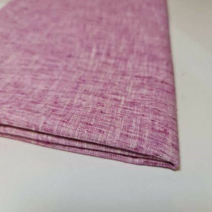 Melange Linen-Look Khadi Cotton Fabric – 44" Wide Soft Plain Material for Dress, Craft & Curtains