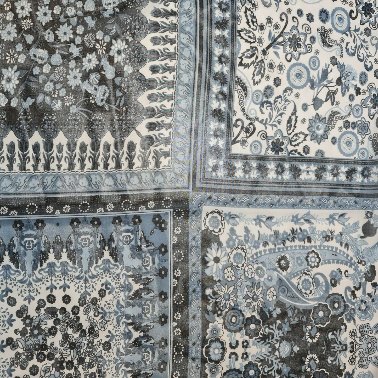 Floral Printed Polyester Georgette and Sheer Chiffon Fabric – Summer Dress Material