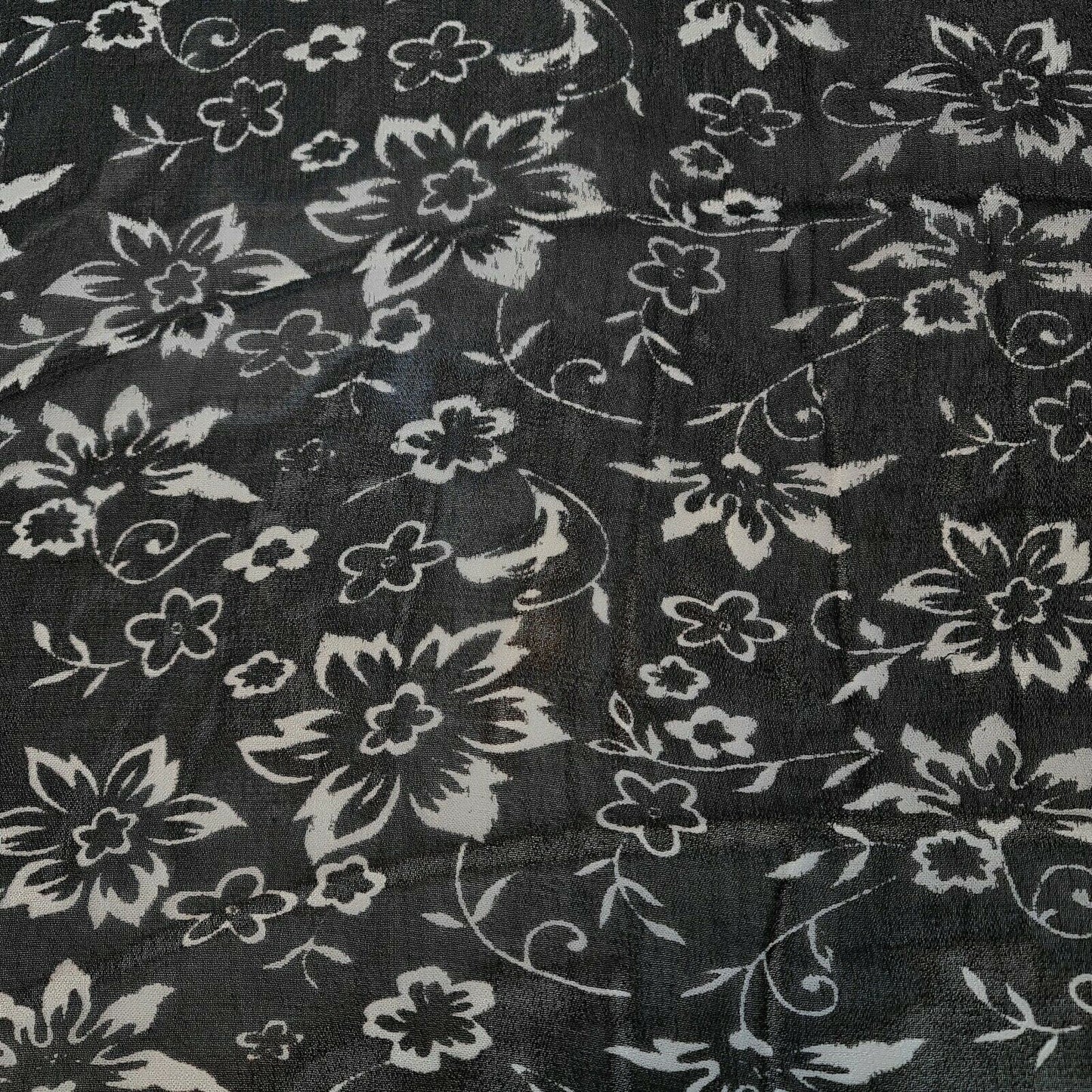 Floral Printed Polyester Georgette and Sheer Chiffon Fabric – Summer Dress Material