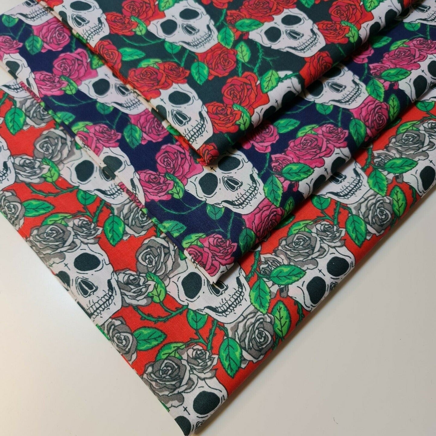 Printed Polycotton Fabric – 44" Wide – Floral, Animal, Nautical, Stars, Stripes, Fruit & Seasonal Craft Material by the Metre