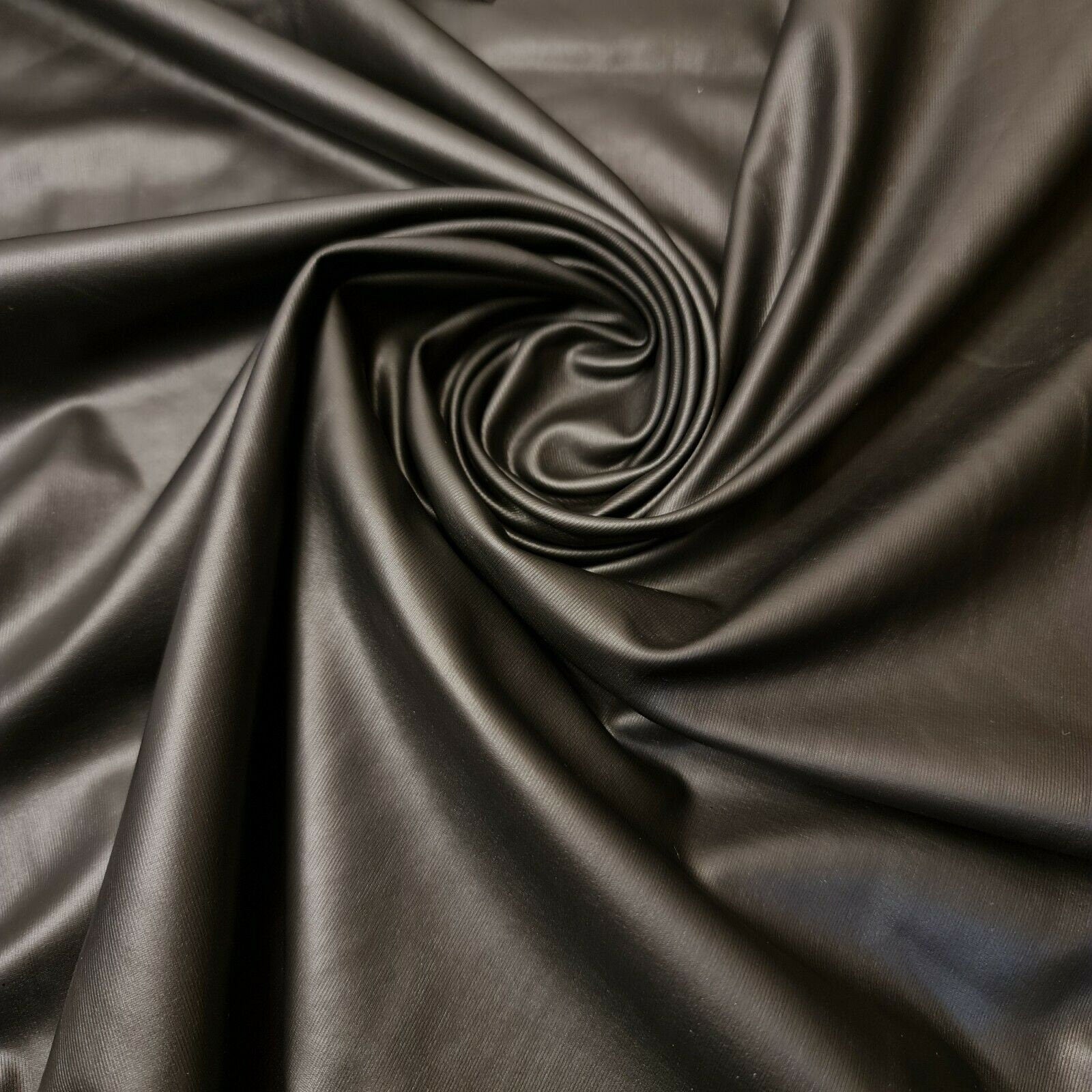 Plain Leather Look PVC Spandex Fabric – 58