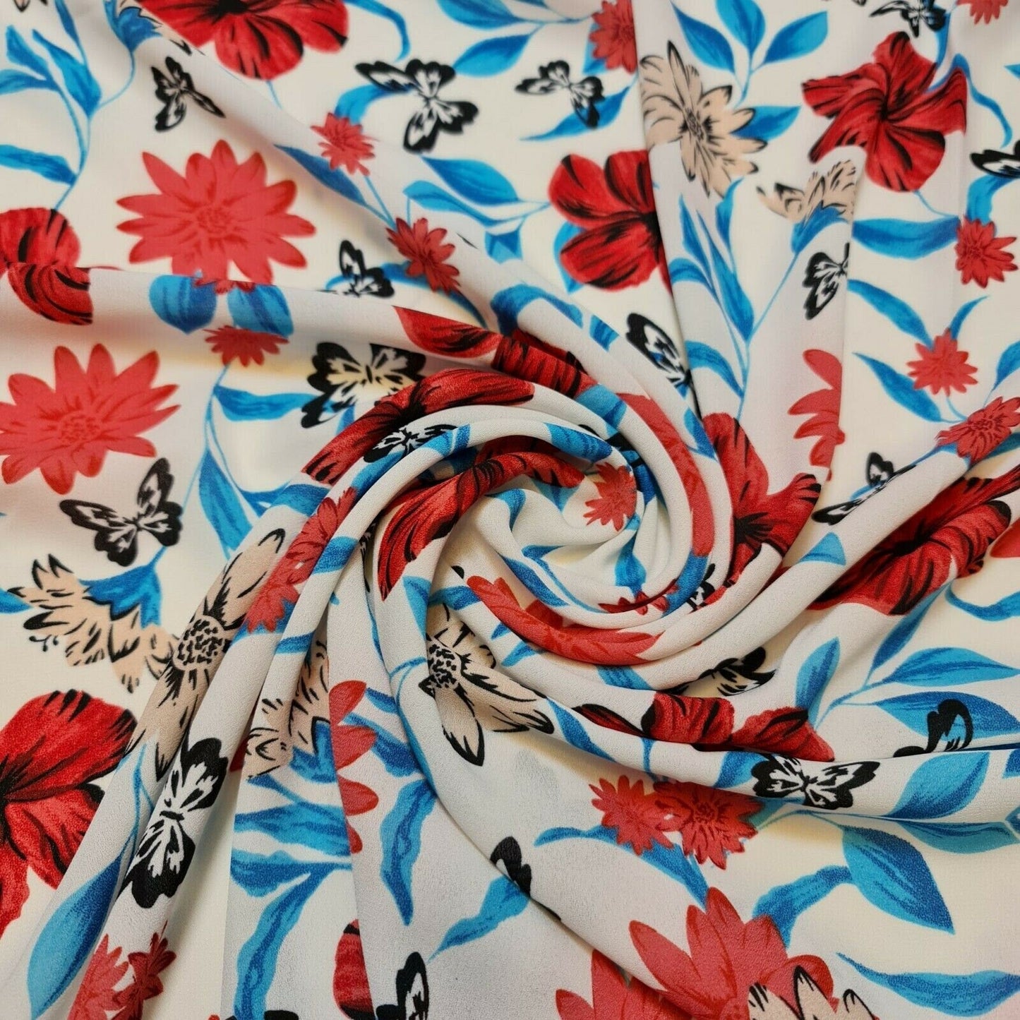 Floral, Polka, Animal & Paisley Printed Fabric – 58" Wide Georgette, Chiffon & Crepe Dress Material