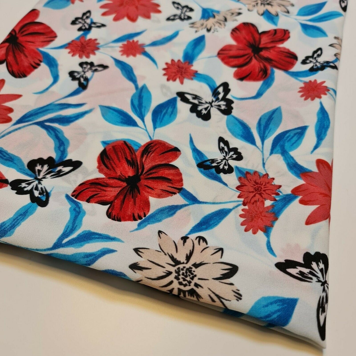 Floral, Polka, Animal & Paisley Printed Fabric – 58" Wide Georgette, Chiffon & Crepe Dress Material
