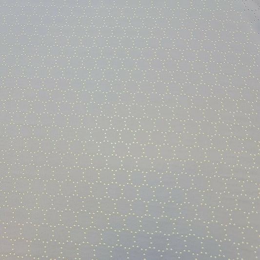 Sky Crepe Georgette with Round Cut Work – Dress, Craft & Décor Fabric 58" Wide by the Metre