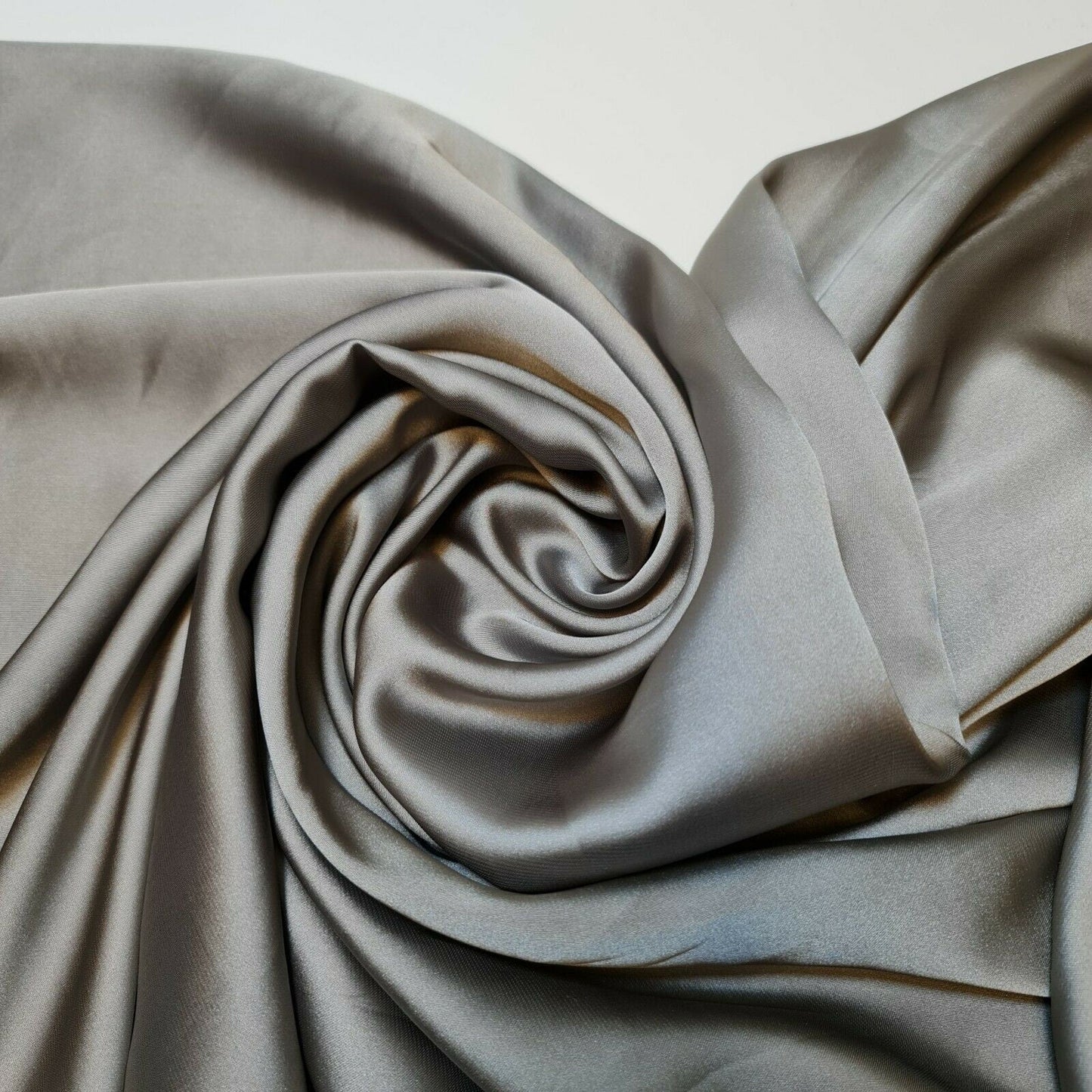 Silky Charmeuse Satin Fabric – 44" Wide Luxury Glossy Silk-Like Weave for Bridal Dress, Draping & Décor