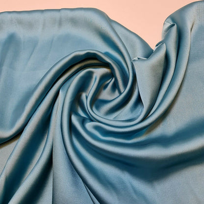 Silky Charmeuse Satin Fabric – 44" Wide Luxury Glossy Silk-Like Weave for Bridal Dress, Draping & Décor