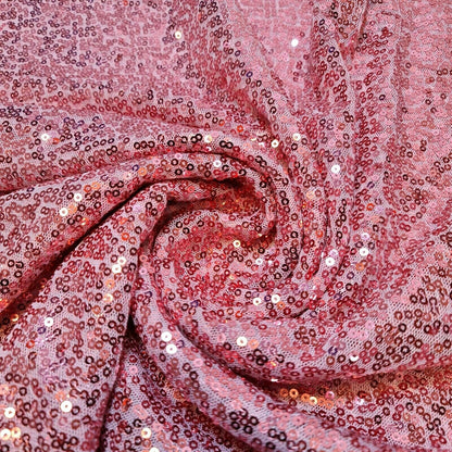 Sequin Fabric – Sparkly Shiny Bling, 58" Wide Dress, Craft & Table Drape Material with 50" Embroidered Sequins