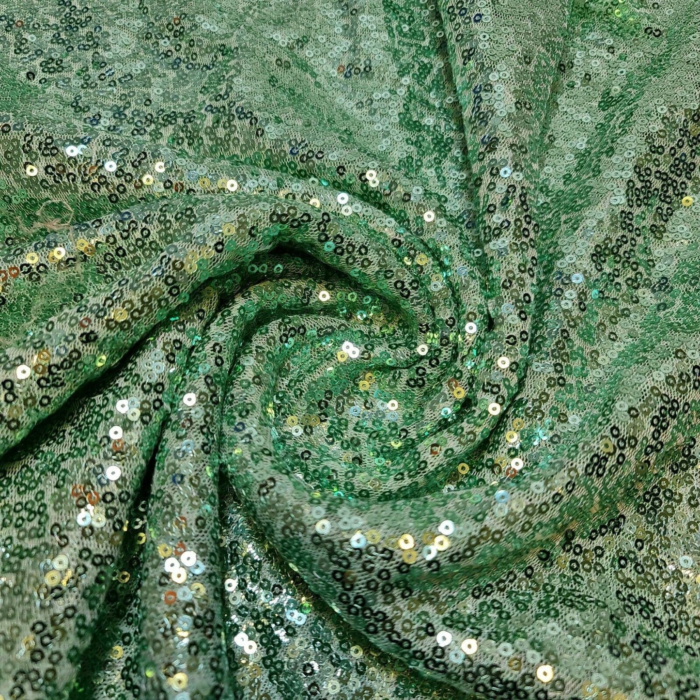 Sequin Fabric – Sparkly Shiny Bling, 58" Wide Dress, Craft & Table Drape Material with 50" Embroidered Sequins