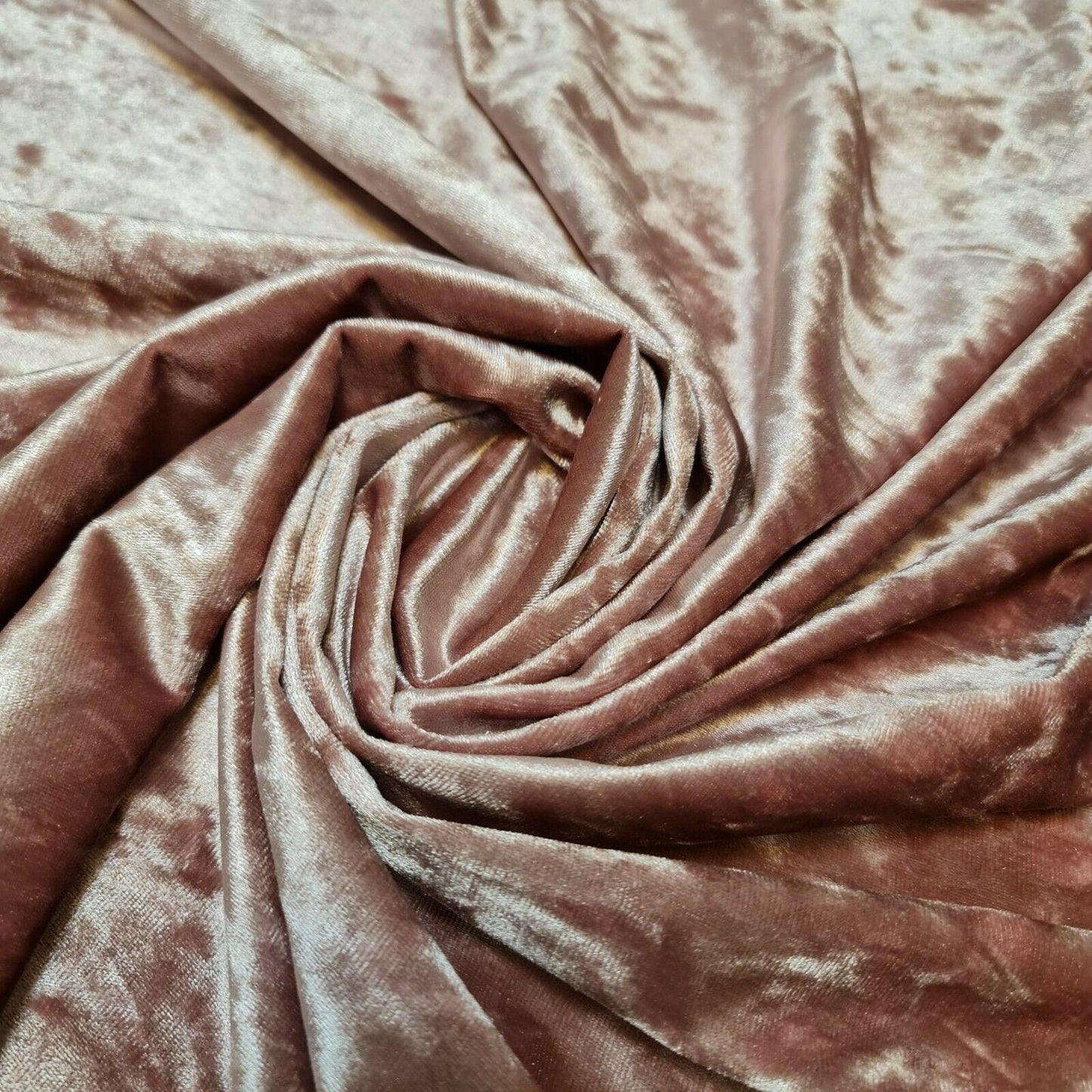 Crushed Velvet Stretch Velour Fabric – 58" Wide Plain Solid Colours Premium Material for Dresses, Crafts Projects