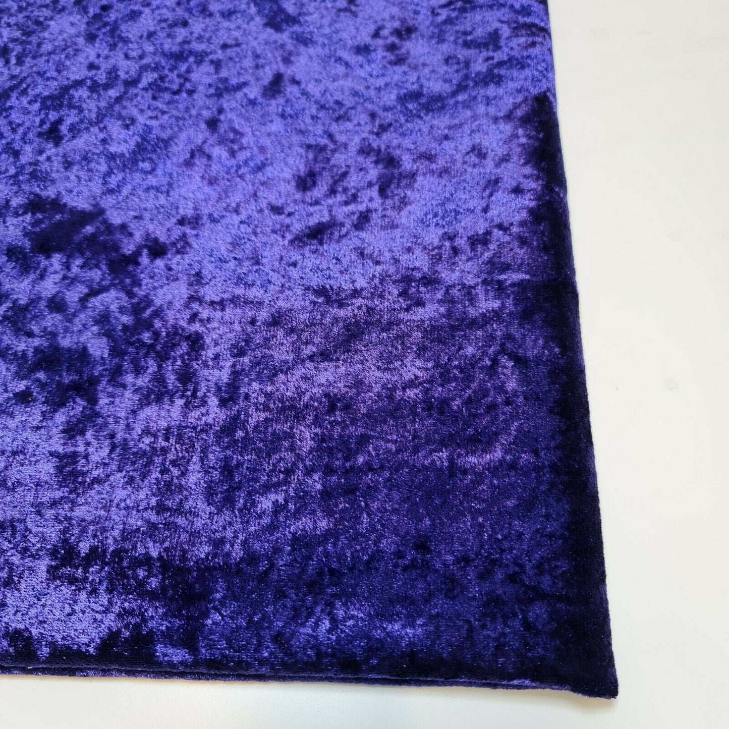 Crushed Velvet Stretch Velour Fabric – 58" Wide Plain Solid Colours Premium Material for Dresses, Crafts Projects