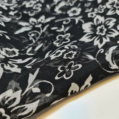 Floral Printed Polyester Georgette and Sheer Chiffon Fabric – Summer Dress Material