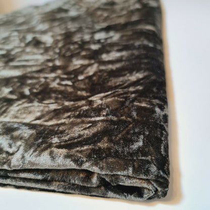 Premium Marble Crushed Velvet Fabric – 58" Wide Solid Colours Medium Weight Stretch Material