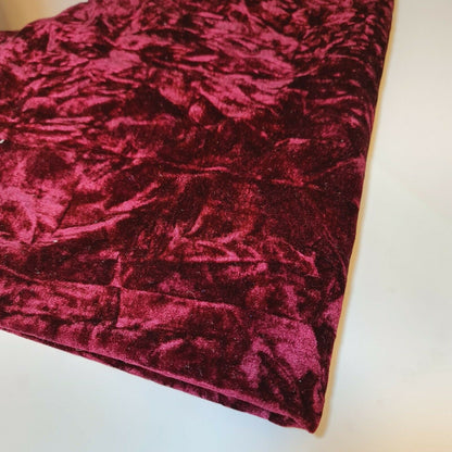 Premium Marble Crushed Velvet Fabric – 58" Wide Solid Colours Medium Weight Stretch Material