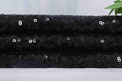 Sequin Fabric – Sparkly Shiny Bling, 58" Wide Dress, Craft & Table Drape Material with 50" Embroidered Sequins