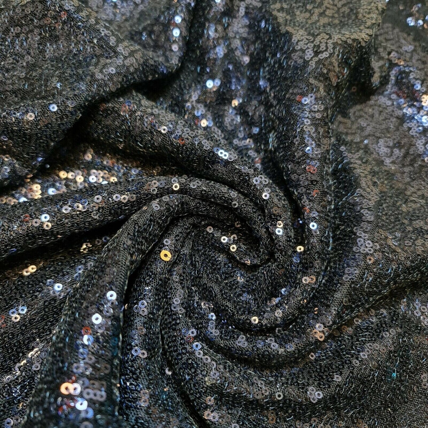 Sequin Fabric – Sparkly Shiny Bling, 58" Wide Dress, Craft & Table Drape Material with 50" Embroidered Sequins