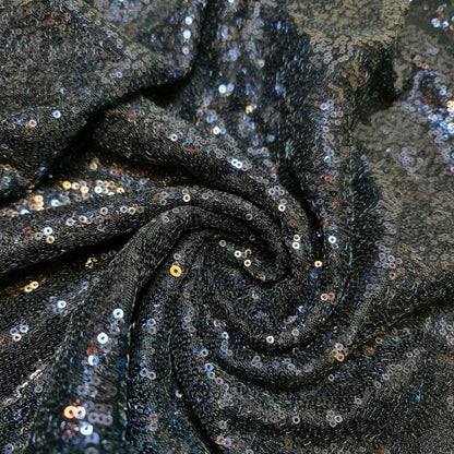 Sequin Fabric – Sparkly Shiny Bling, 58" Wide Dress, Craft & Table Drape Material with 50" Embroidered Sequins