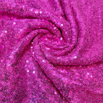 Sequin Fabric – Sparkly Shiny Bling, 58" Wide Dress, Craft & Table Drape Material with 50" Embroidered Sequins