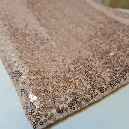 Sequin Fabric – Sparkly Shiny Bling, 58" Wide Dress, Craft & Table Drape Material with 50" Embroidered Sequins