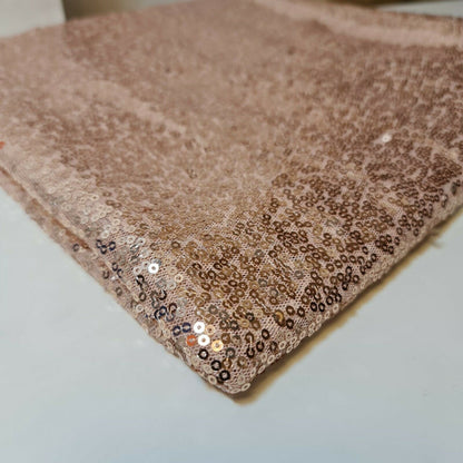 Sequin Fabric – Sparkly Shiny Bling, 58" Wide Dress, Craft & Table Drape Material with 50" Embroidered Sequins