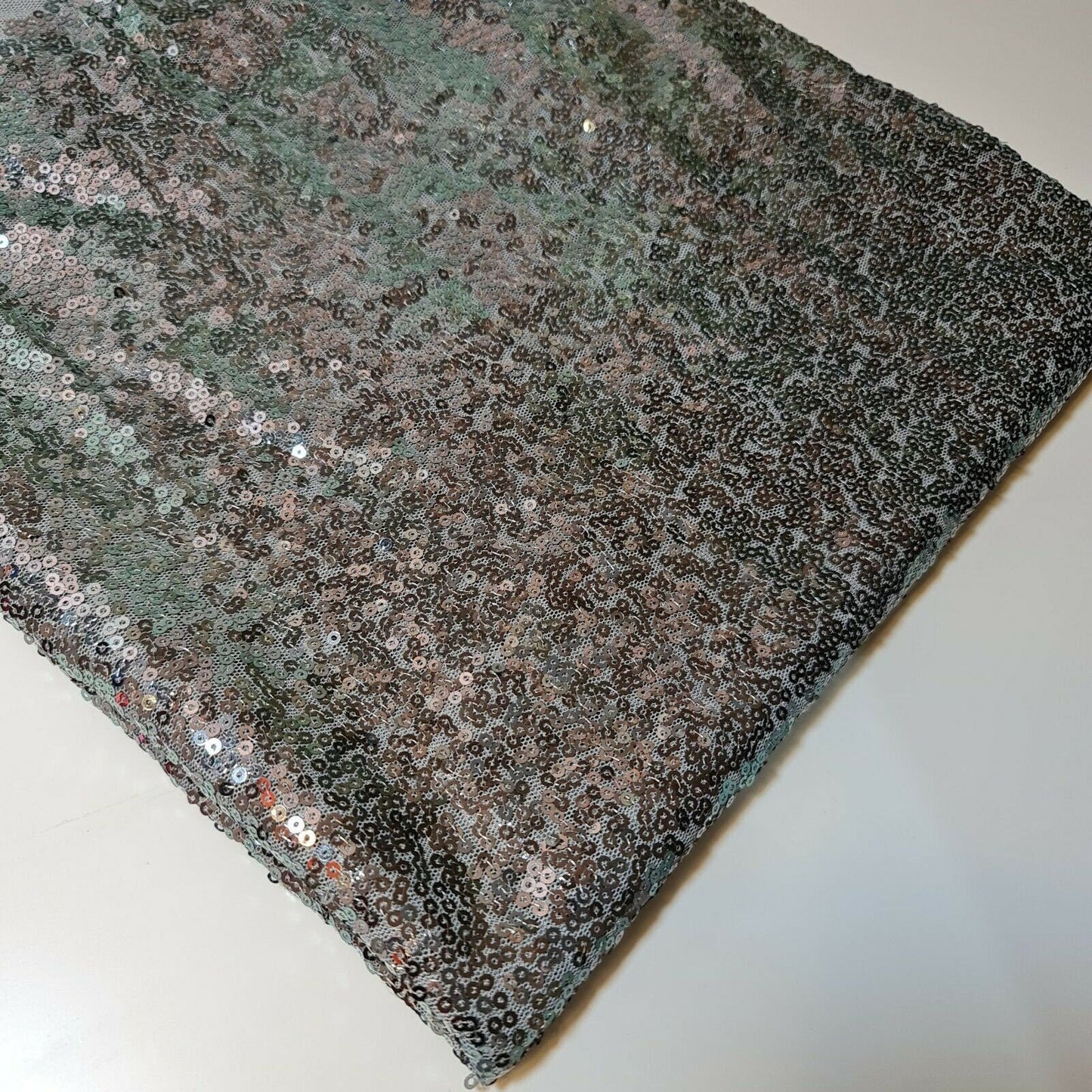Sequin Fabric – Sparkly Shiny Bling, 58" Wide Dress, Craft & Table Drape Material with 50" Embroidered Sequins