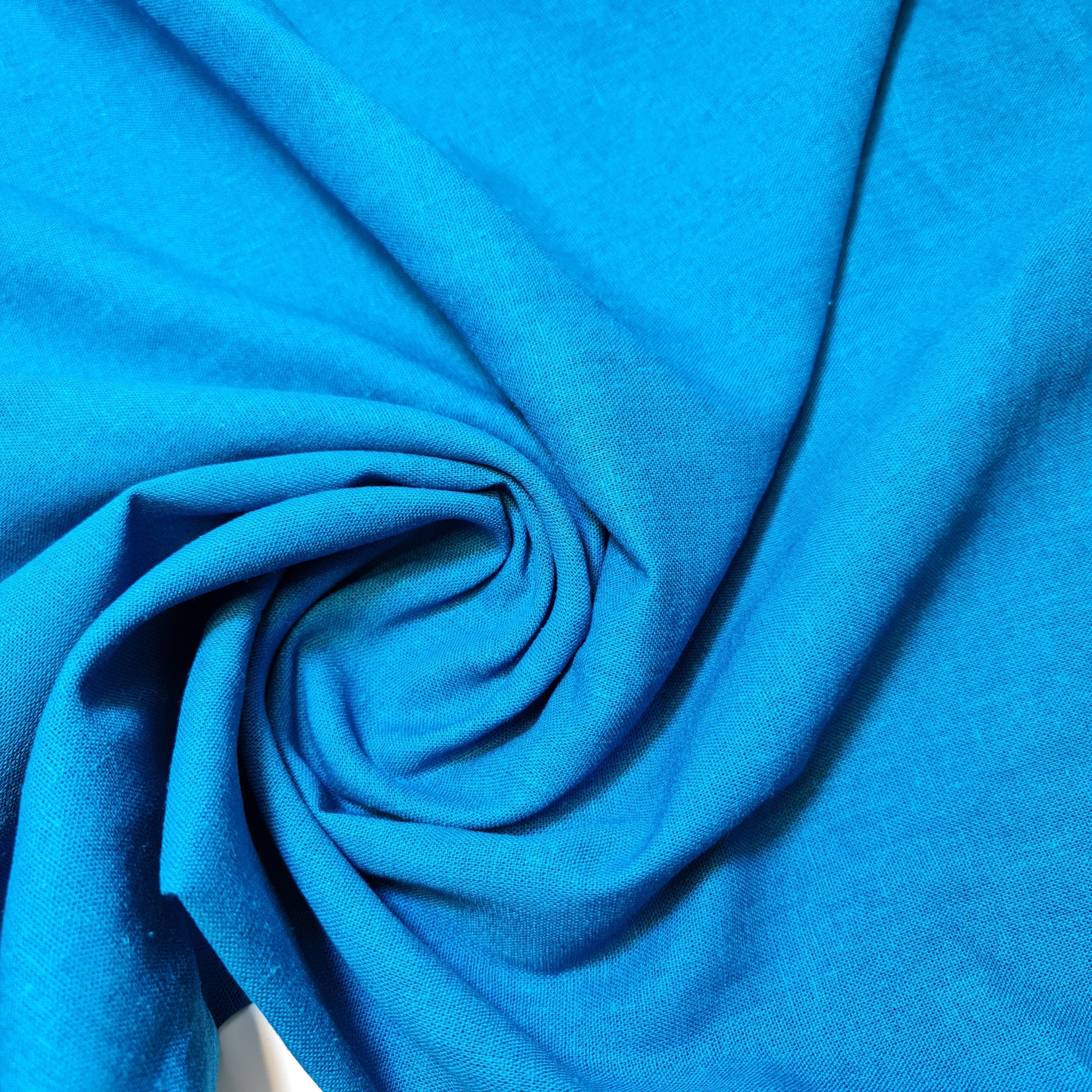 Soft Linen-Look Khadi Cotton Viscose Fabric – 52