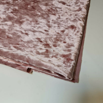 Crushed Velvet Stretch Velour Fabric – 58" Wide Plain Solid Colours Premium Material for Dresses, Crafts Projects