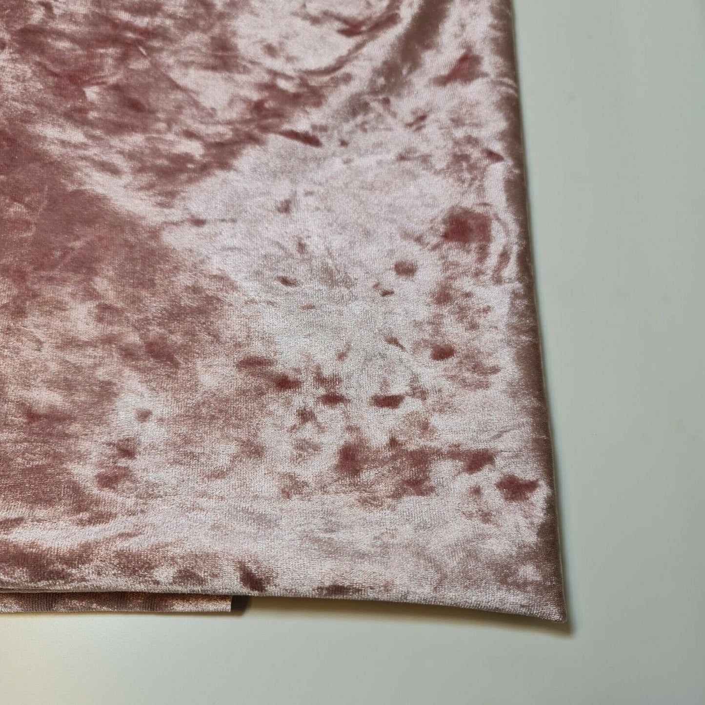 Crushed Velvet Stretch Velour Fabric – 58" Wide Plain Solid Colours Premium Material for Dresses, Crafts Projects