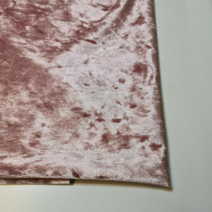Crushed Velvet Stretch Velour Fabric – 58" Wide Plain Solid Colours Premium Material for Dresses, Crafts Projects